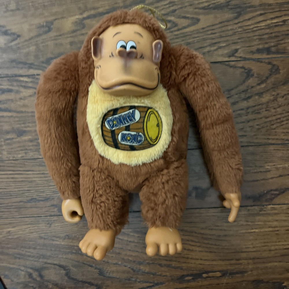 Vintage Antics 1982 Nintendo Donkey Kong Game Plush Monkey 12" Stuffed Animal